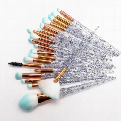 New Beauty 20pcs glasses Professional Makeup Brushes Set Cosmetic Powder Foundation Blending Pencil Brushes