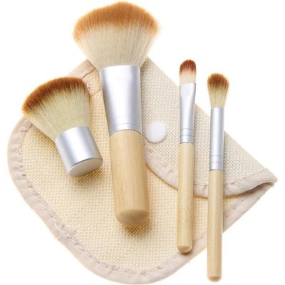 New Amazon Hot Sale 4pcs professional makeup brushes synthetic hair foundation powder makeup brush set Free Sample