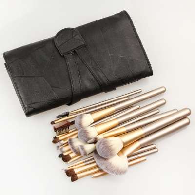 OEM Factory Wood Handle Makeup Brush Sets Tools Make Up Kit Eye Shadow Free Sample High Quality Make Up Brushes